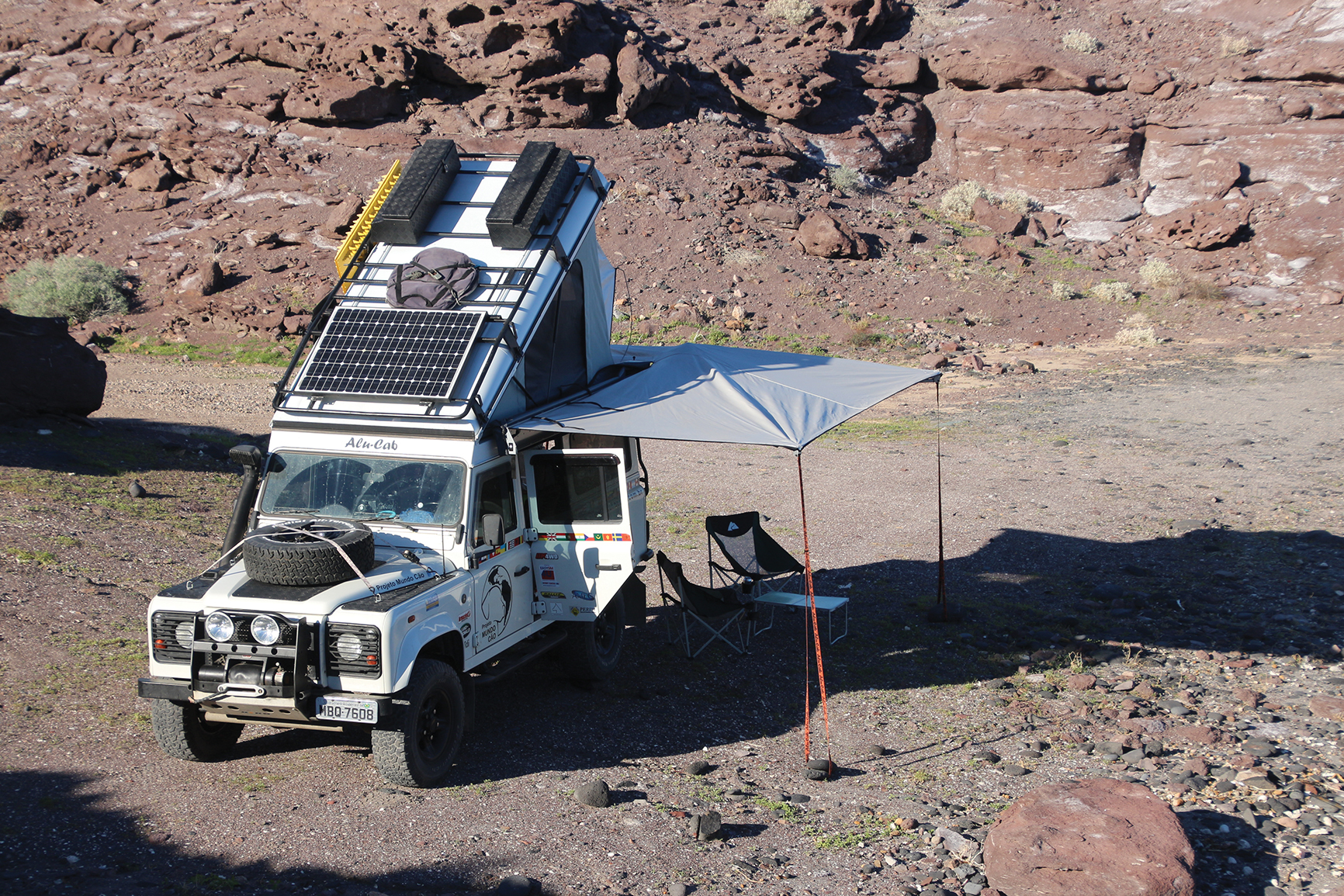 A Defender com as adaptações atuais. Muito mais conforto e espaço interno!
